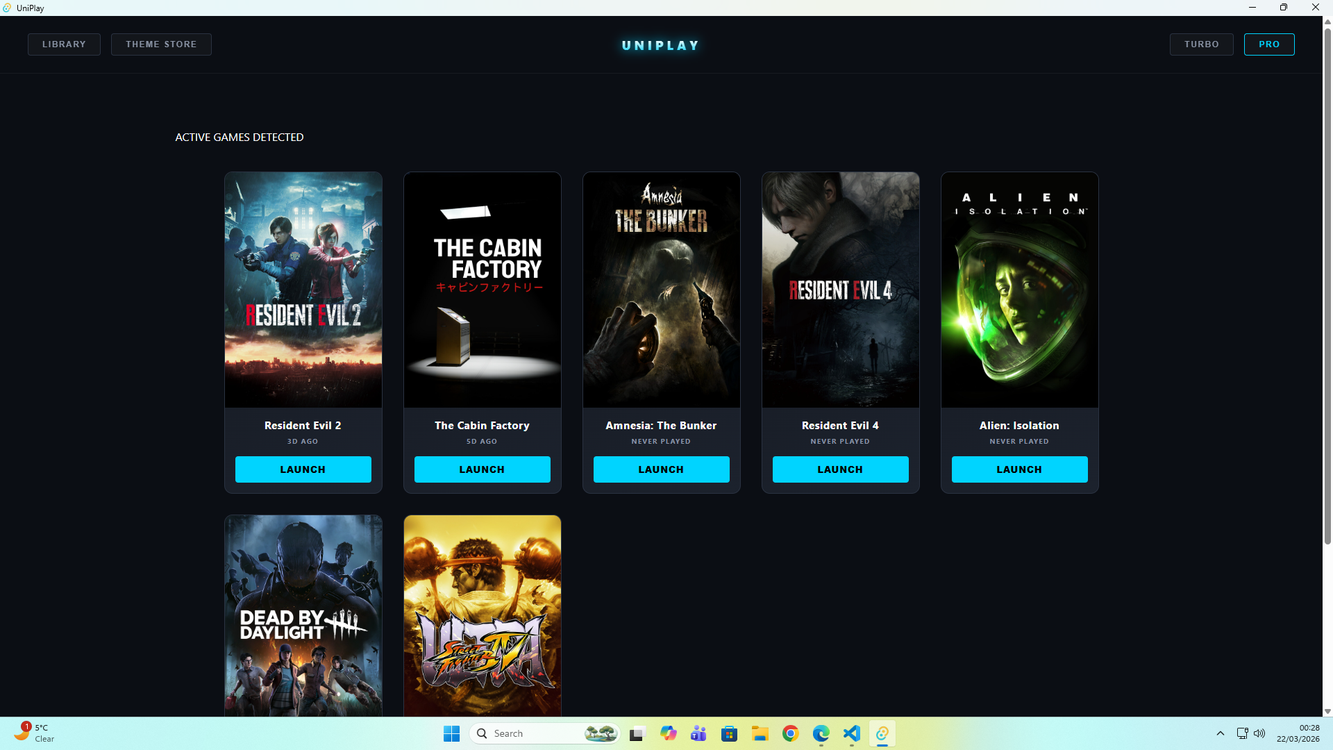 UniPlay Library Dashboard